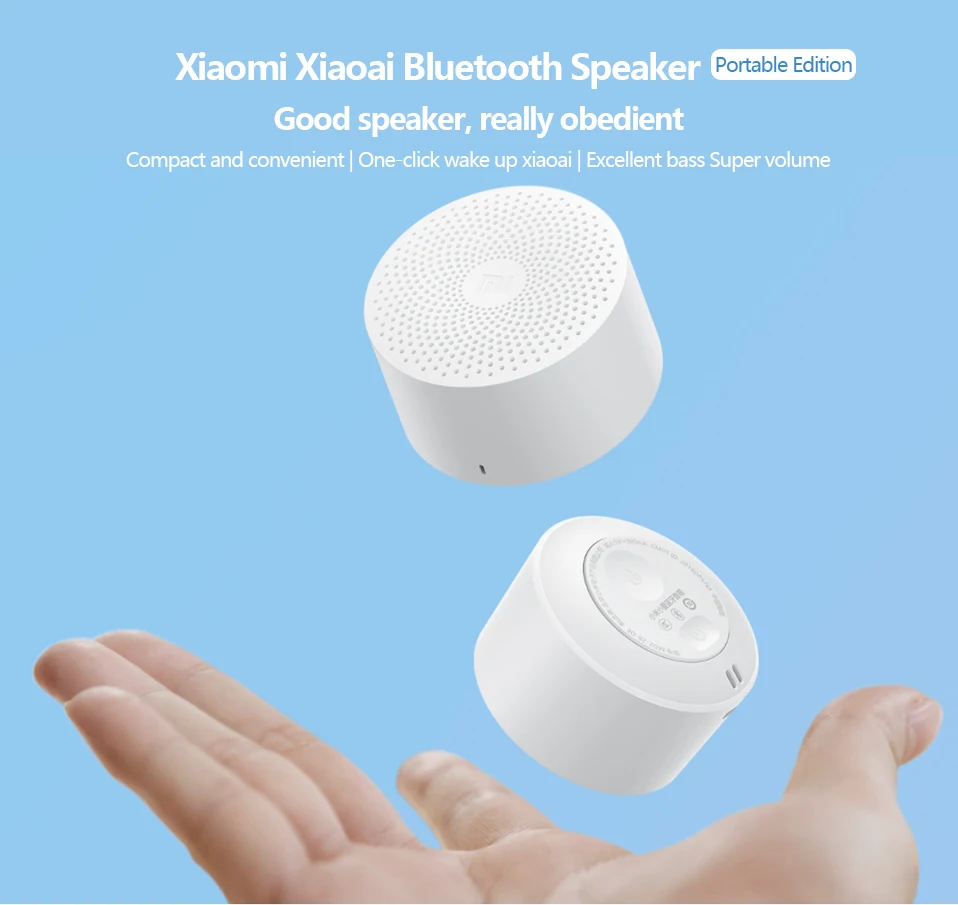 Xiaomi Bluetooth Speaker AI Control Handsfree Call Stereo Portable Wireless Mp3 Player Hands-free Speaker - ANKUX.COM