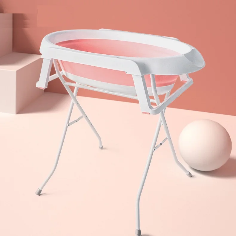 

baby plastic bathtub With Stand baby bathtub set foldable portable banera baby spa bathtub for kids bath tubs