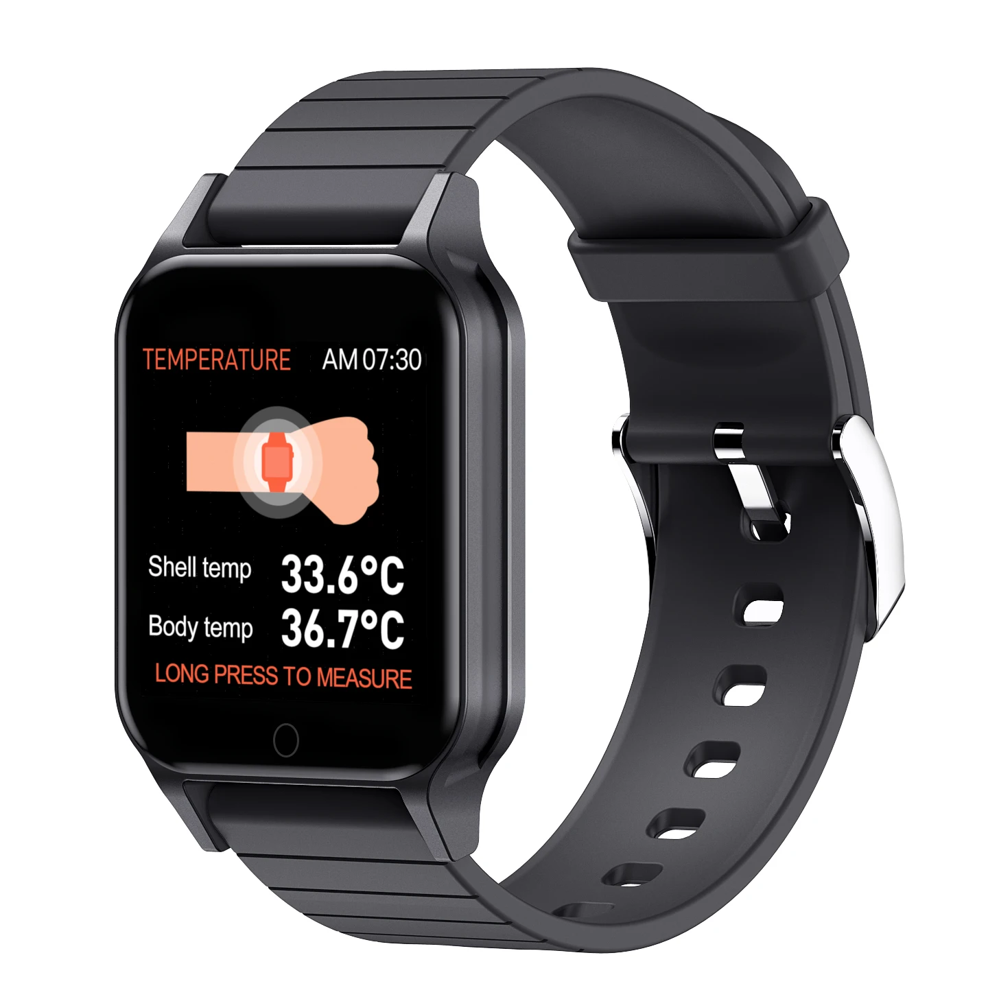 

T96 smartwatch body temperature real-time monitoring smart watch Amazon hot-selling wristband bracelet