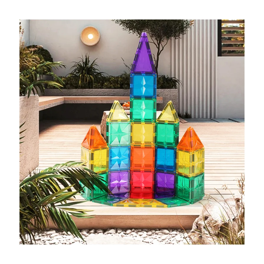 

MNTL Plastic Construct Magnetic Block Toy Kids Stem Educ Magnetic Building Blocks For Kids