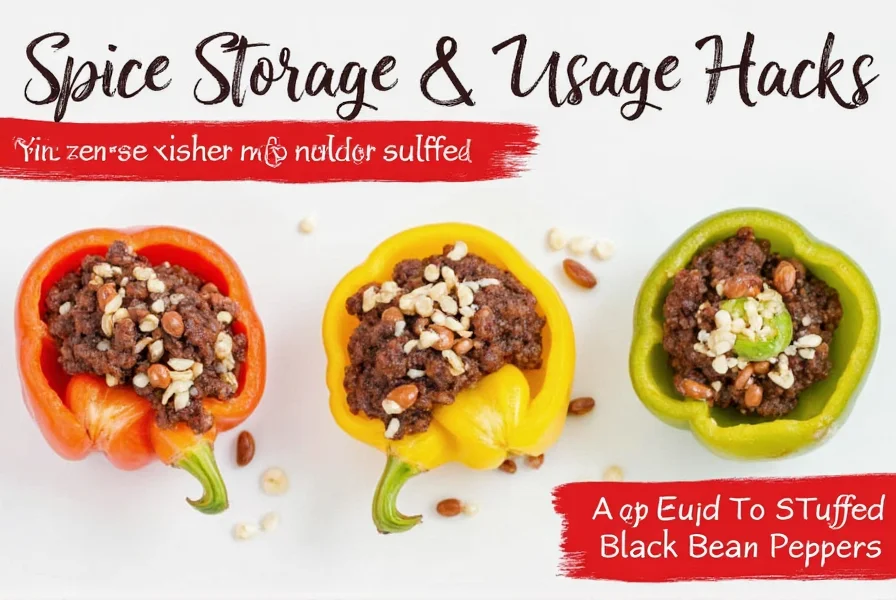 spice storage usage hacks a fun guide to stuffed black bean peppers
