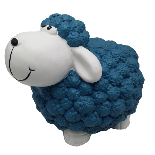 large ornaments handmade home modern garden decor blue sheep