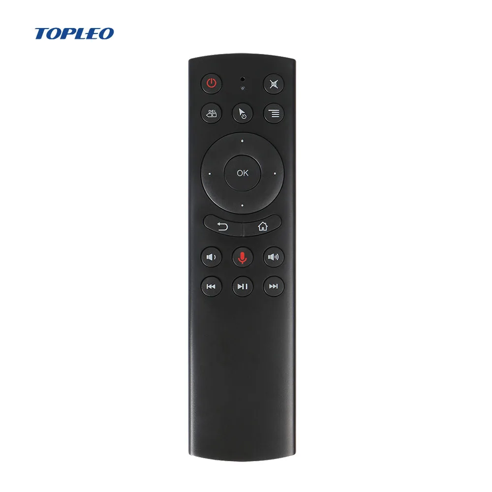 

Multifunctional BT 4.0 Power key ir learning tv box rohs mini 2.4g rf remote G20 Voice google search air mouse