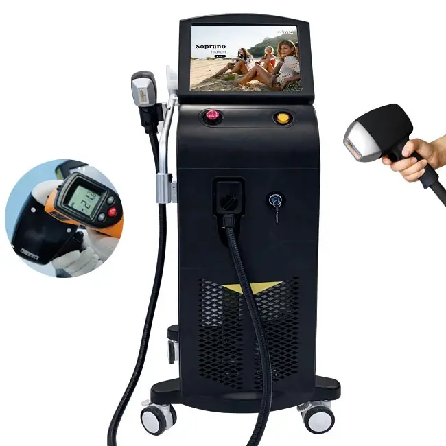 

3 in 1 low price 755nm alexandrite laser 755nm 808nm 1064nm diode laser hair removal machine price