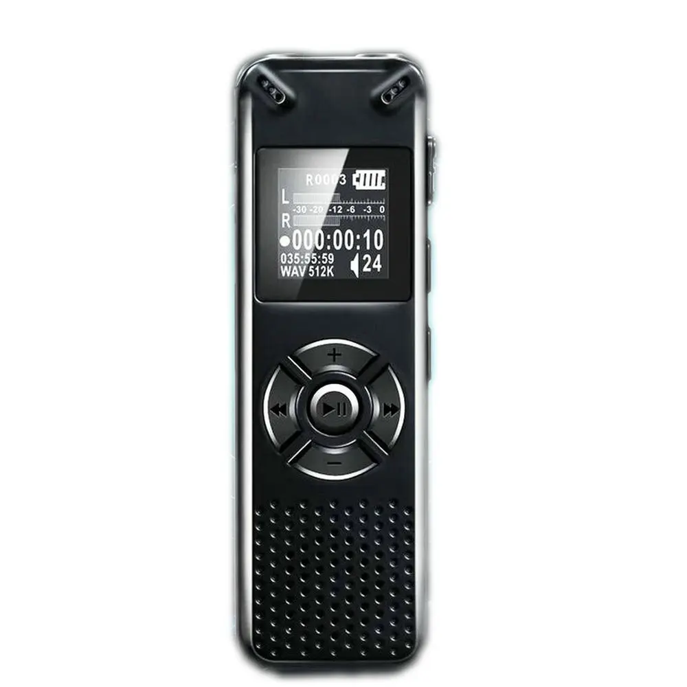 

V91 Dual Mic Stereo New Portable Smart Noise Reduction Sound Audio Record Music HD Recording Mini Voice Recorder MP3 Player