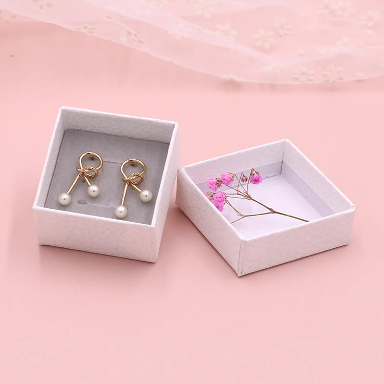 

Custom Paper Necklace Ring Earring Bracelet Jewelry Packaging Box Jewelry Boxes Package, White