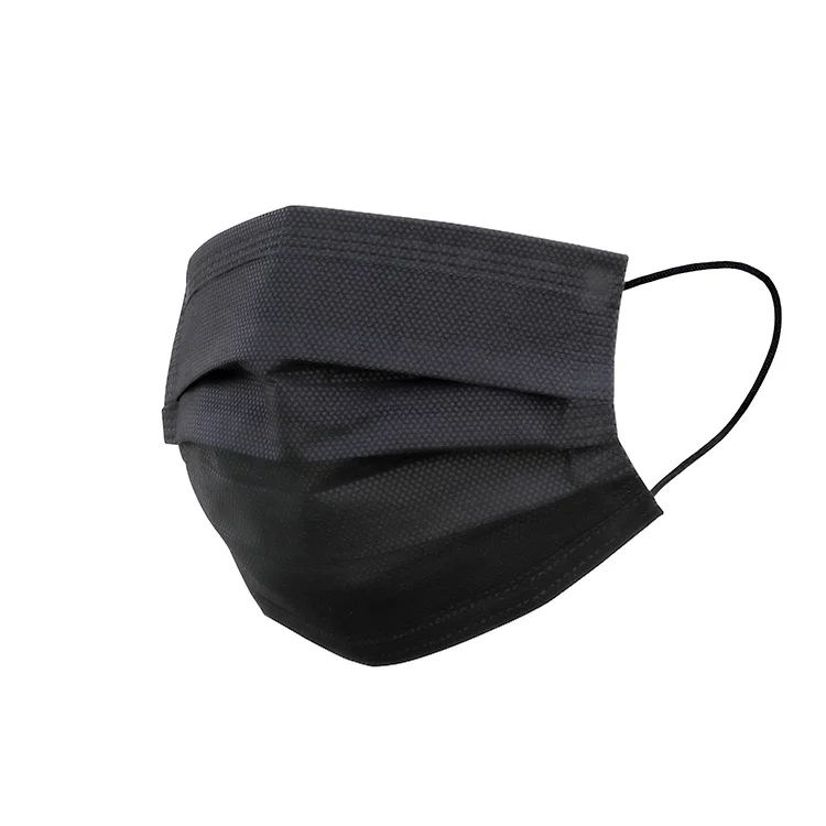 
Ready To Ship Manufacturer Direct Supplying High Quality FullBlack Mascarilla 3 Layer Filtering Disposable Medical Mask Facemask 