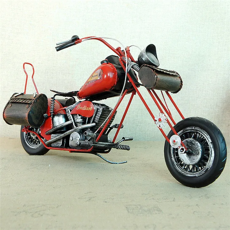Details about   Handmade Indian Harley Motorcycle Metal Diecast Model Toy Bar Decor Collectible 