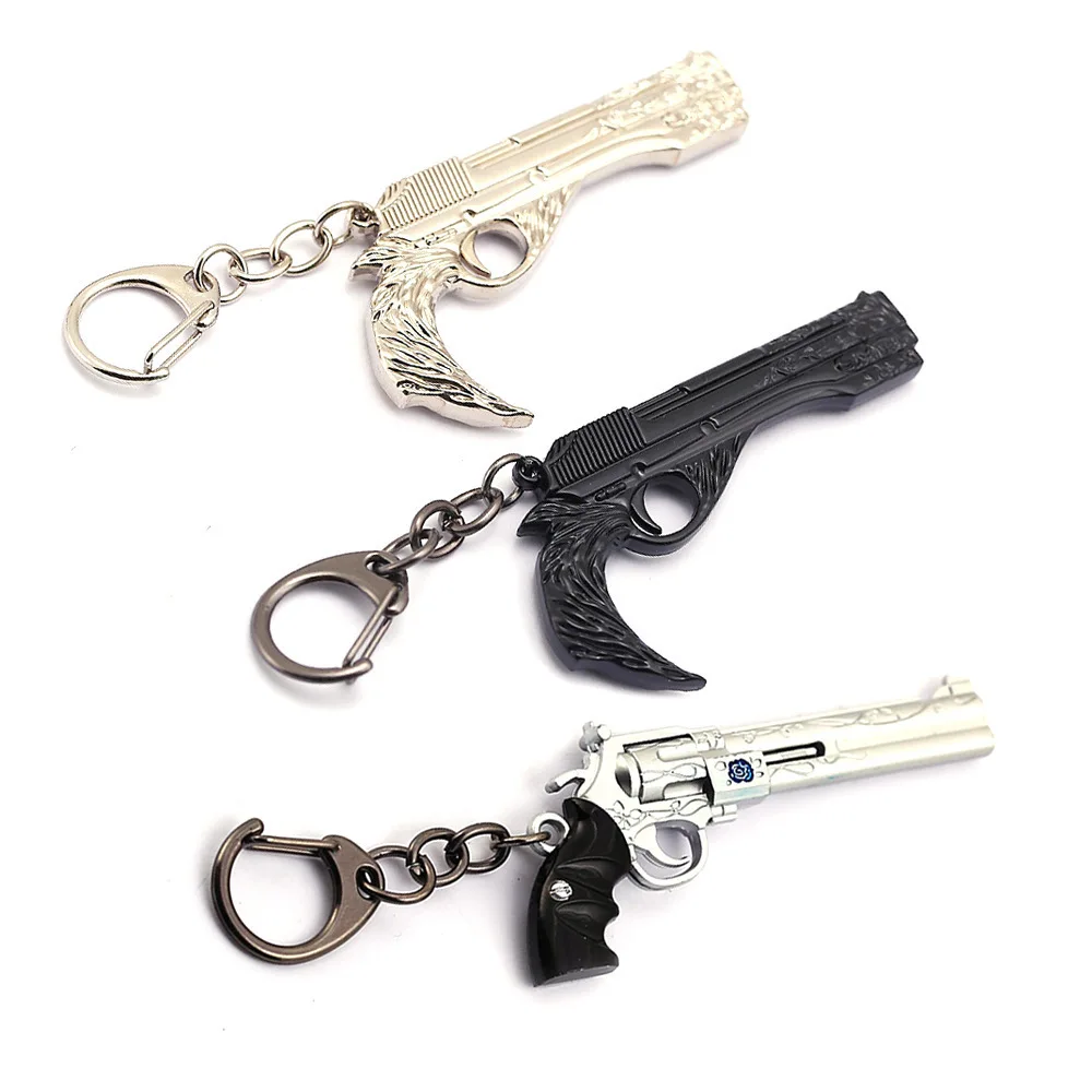 

Promotional Gift Mini Metal Crafts Keychain Personalized Custom Logo Exquisite Toys Gun Key Chains