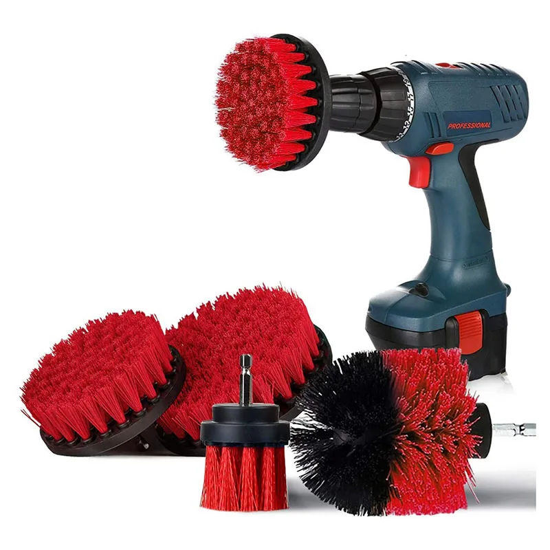 

Drill Brushes 4 Pieces for Cleaning Pool Tile, Customized