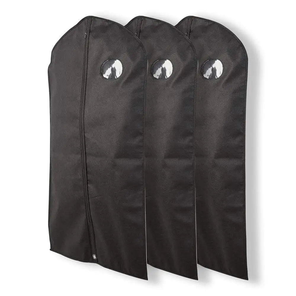 

High Quality Custom Dress Biodegradable Travel Suit Cover Garment Bag Foldable For Men