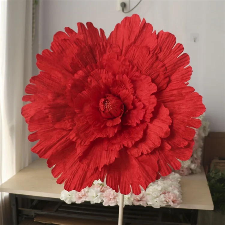 X-1249 Silk Artificial Giant Big Peony Flower for Window Dressing Decoration