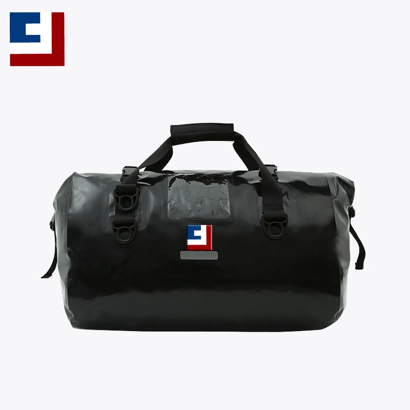 

Large capacity black waterproof duffel bag wholesale, Customized color