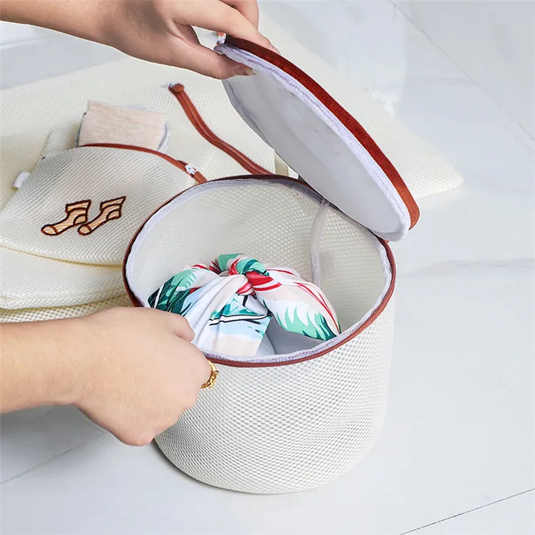 Mesh Polyester Netting Laundry Bag Zip Fastening Washing Machine