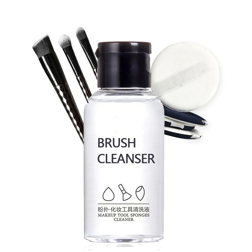 

OEM/ODM Wholesales sponge cleansing makeup brush cleaner liquid shampoo, Transparent