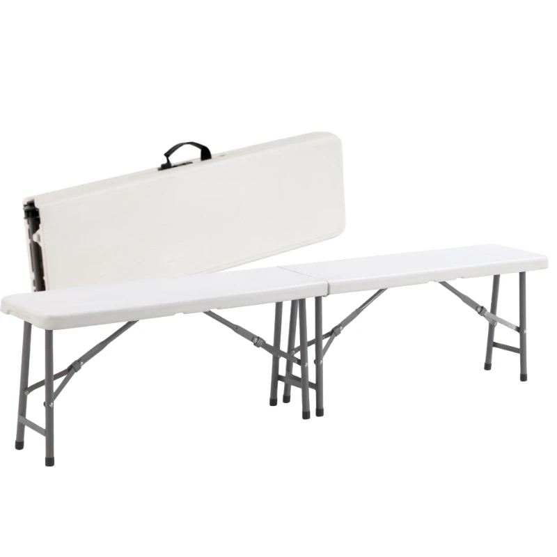 

Plastic Folding Bench Picnic Portable Pair Folding Stool Bench White Kitchen Bench Tops