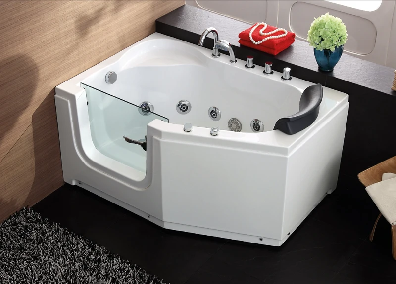 Elderly Two Person Walk In Tubs Shower Combo Corner China/walkin