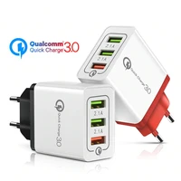 

48W Quick Charger 3.0 USB Charger 3 port for mobile phone QC 3.0 Fast Wall Charger US EU UK Plug