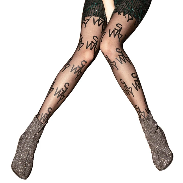 

Custom logo pantyhose printed stockings luxury tights, Custom color