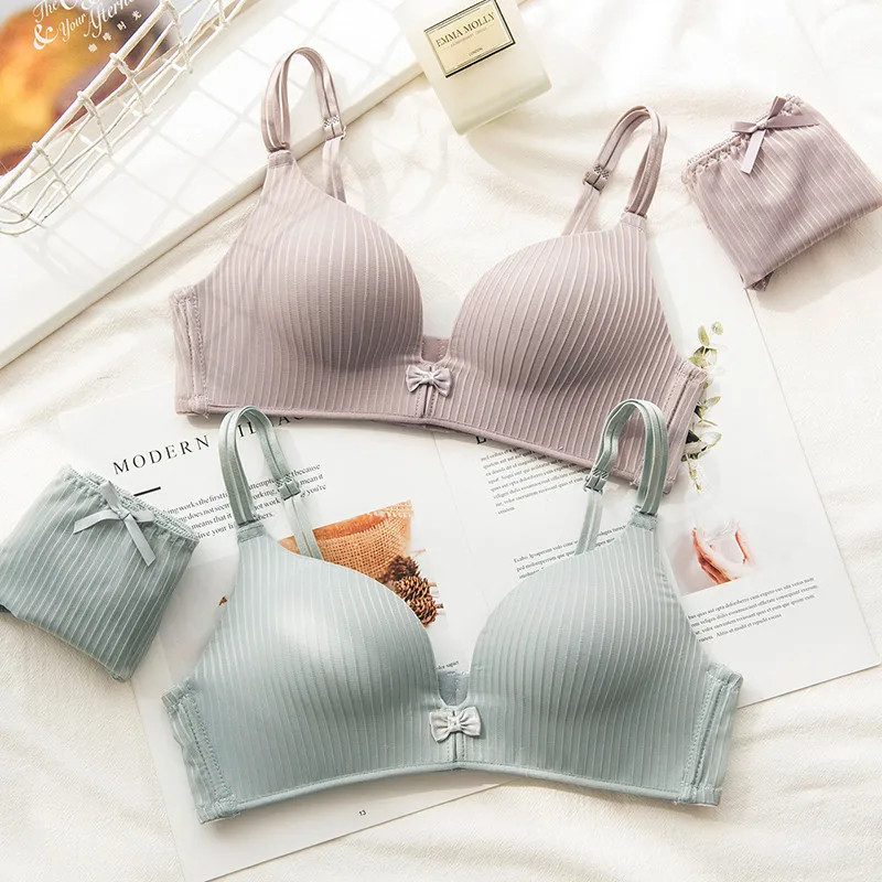 

Women ultra-thin lace bra push up seamless pure cotton bralette no steel ring adjustable gather lingerie, Red