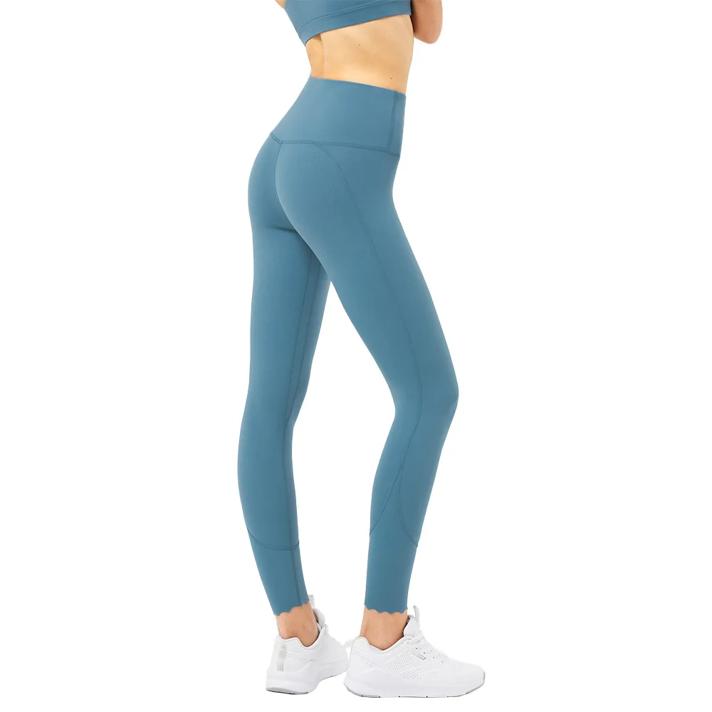 

2021 New Skin-Friendly Fabric Yoga Pants Women High Waist Peach Hip Sports Fitness Legging Tight Elastic Running Legging