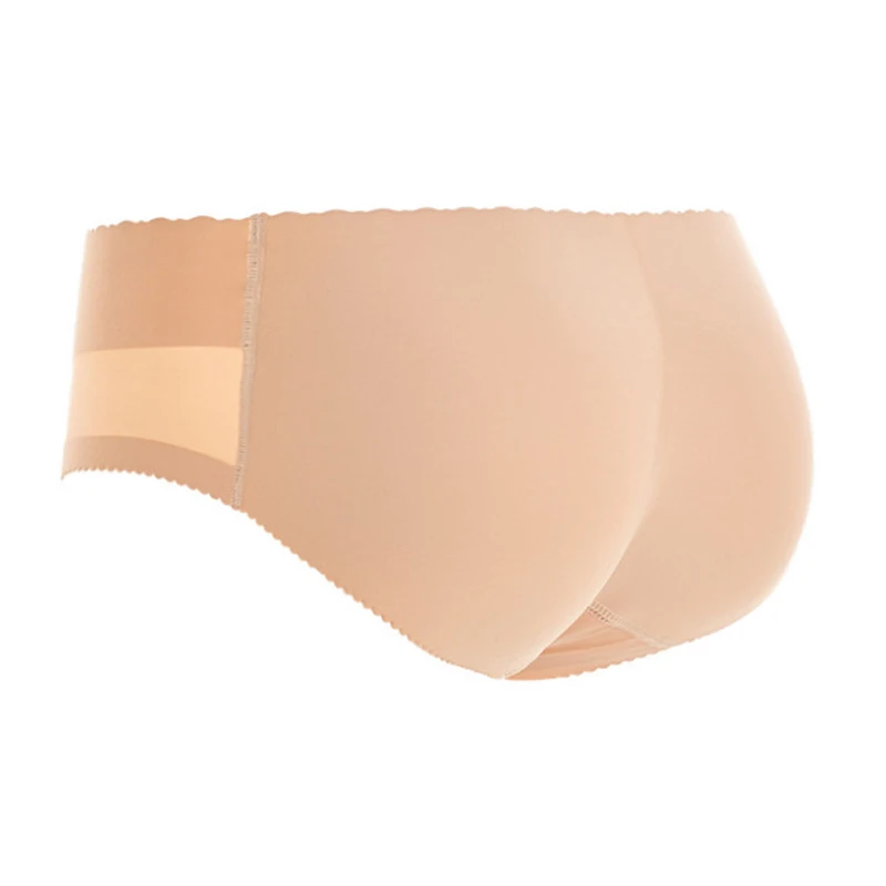 

Seamless Butt Lifter Sexy Lady Foam Padded Invisible Panty Enhancer Shaper Brief Padded Panties, Black,nude