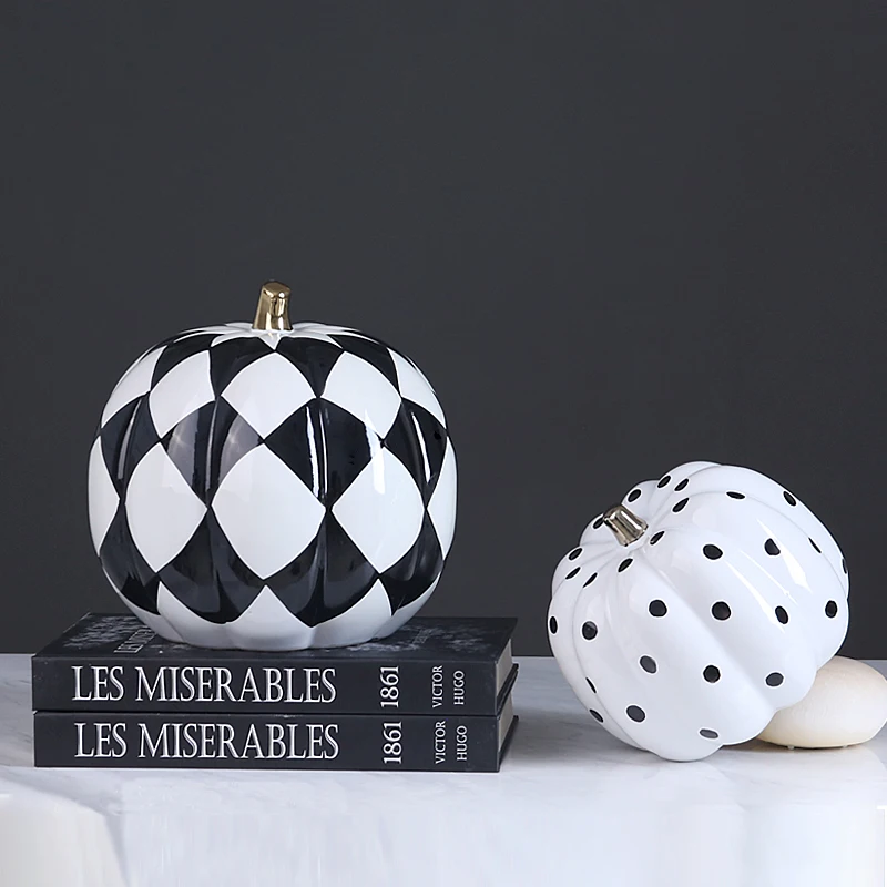 

Nordic style modern home decor arts and craft pumpkins sculpture interior decoration