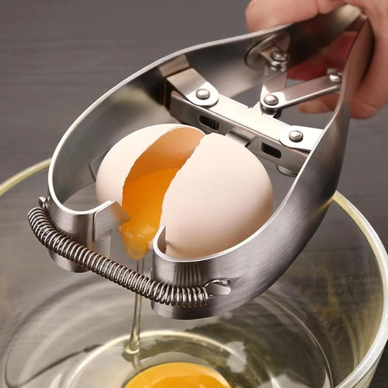 

Stainless Steel Egg shell Opener Egg Topper Cracker Separator Kitchen Tools Gadgets Accessories