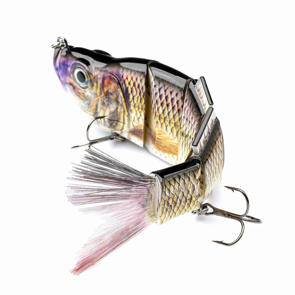 

Dropshipping 19cm 78g Fishing Lure 5 Segmented Multi Jointed Swimming Bait With Hook 3D Eye Lifelike Hard Plastic Trolling Lure