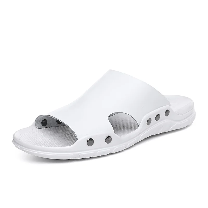 

China New Design Custom Leather Summer Men's Sandals, Black,brown,blue, white