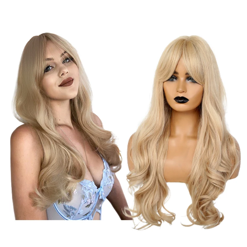 

BVR Machine Made Wholesale Synthetic Wigs Women's Body Wave Blonde Wigs Synthetic Hair