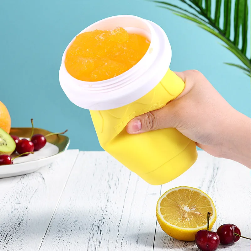 

Quick frozen Smoothies Newly Durable Slush Ice Cream Maker Squeeze Slush Quick Cooling Cup Milkshake Bottle Smoothie Cup