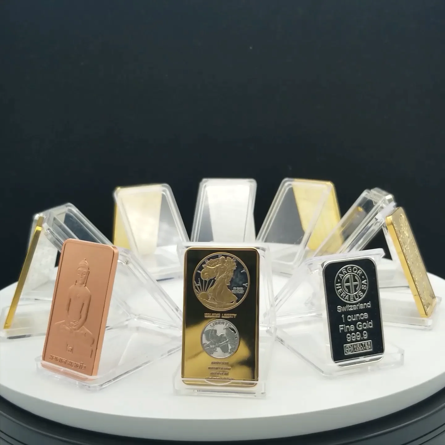 Best Selling Items Custom Size 24k Gold Clad Bullion Bar For Sales