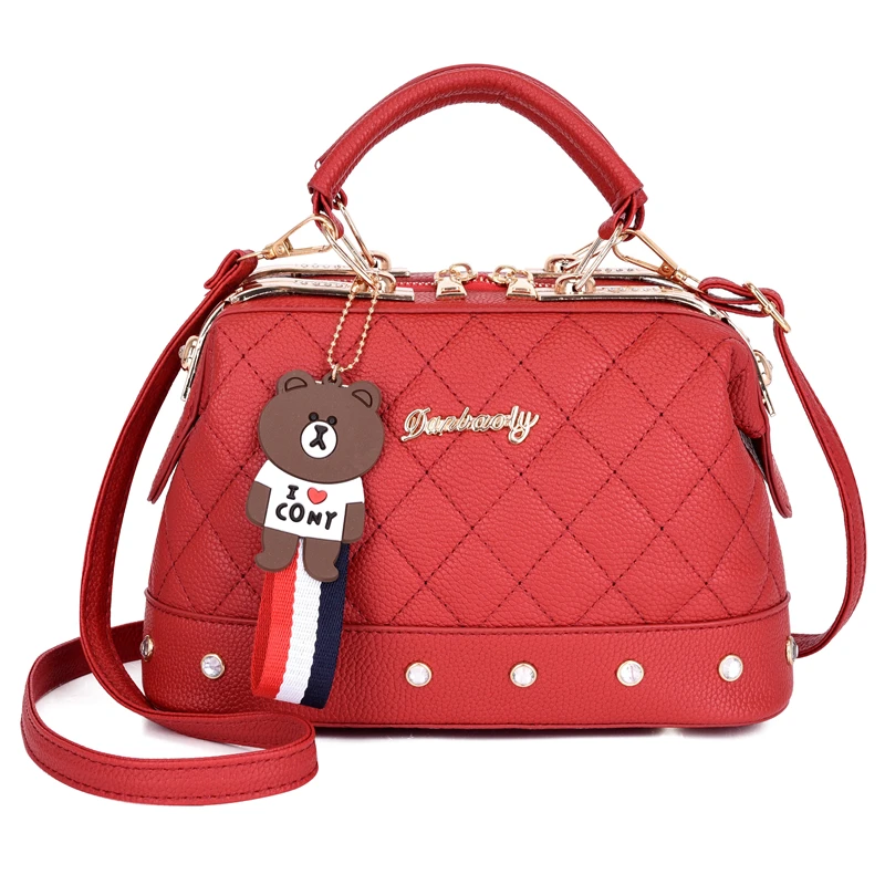 

RTS handbags 2021 new women fashion Trend Hot Sale PU leather color portable fashion women handbag shoulder bag, Pink/blue/black/red/white