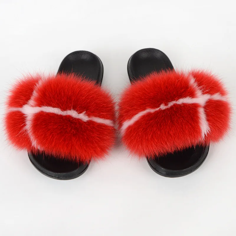 

Curlyfur Custom Mix Colors Real Fluffy Fur Slides Wholesale Vendor for Women