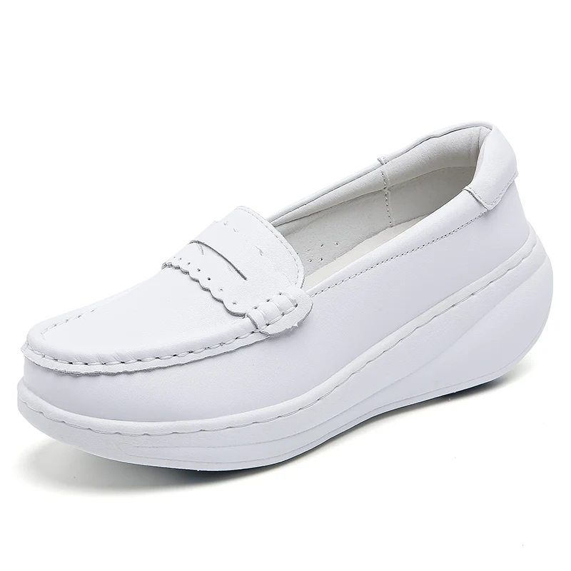 

Women's Lightweight Comfort Slip Resistant white nurse shoes with soft foam padding hospital nurse shoes