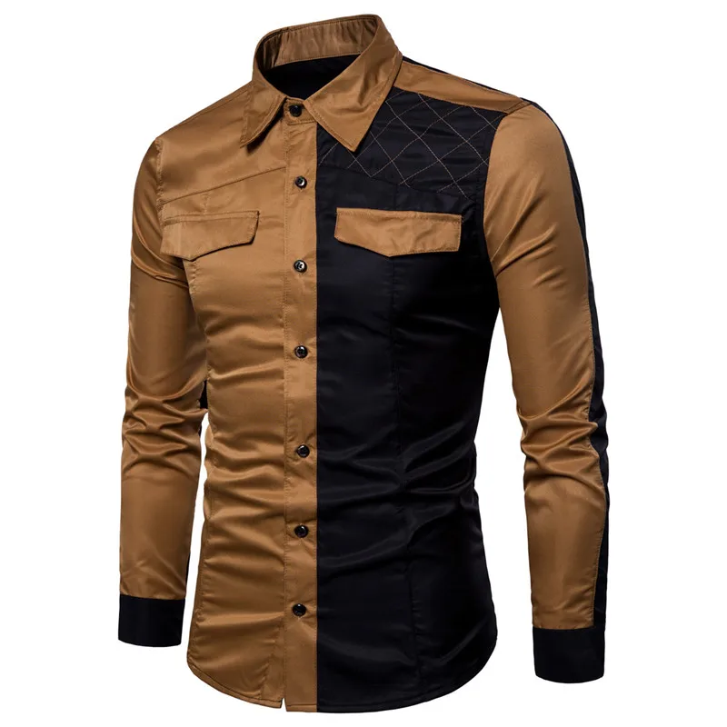 

European And American 3xl 2021 Spring Men's Outdoor Military Style Long-Sleeved Blusas Mens Clothing Shirt