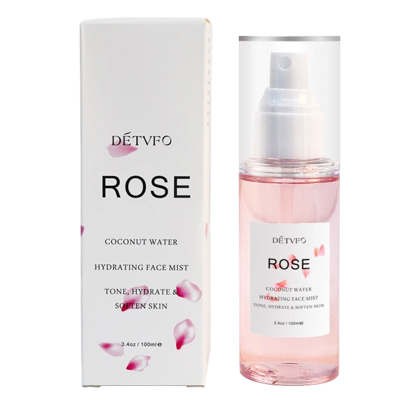 

100ml private label rose face toner mist spray witch hazel face toner rose water skin toner