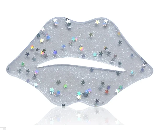 

Hot Sale Nourishing High Quality Shinning Glittery Lip Collagen Mask, White/shining