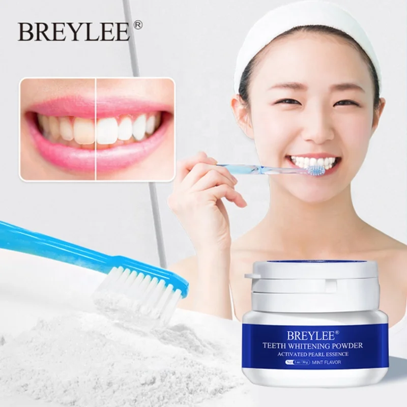 

BREYLEE 30g Teeth Whitening Oral Care Charcoal Powder Natural Activated Charcoal Teeth Whitener Powder Oral Hygiene, White