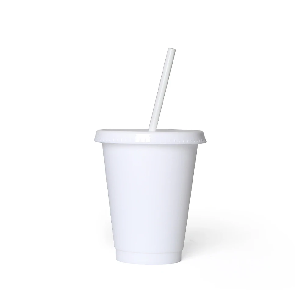 

Hot seller drink Reusable Plastic Iced cold cups with Lids and Straws