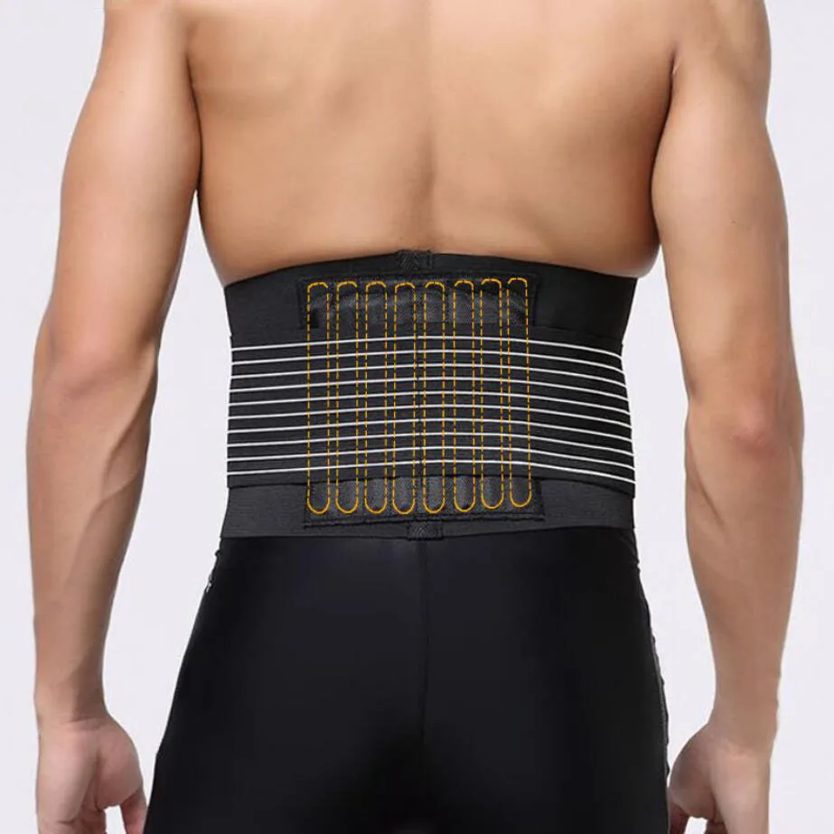 

2020 Huanwei Adjustable Neoprene Sport Back Belt Strap Lumbar Back Support Belt For Lower Back Pain