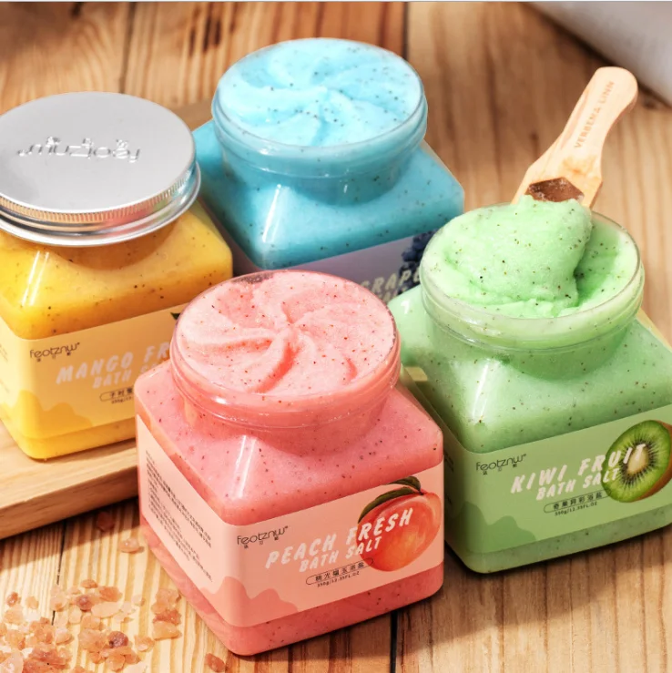 

Private label Milk And Strawberry And Flowers Bath Salts Deep Cleaning Lasting Fragrant Bath Salt, Colorful