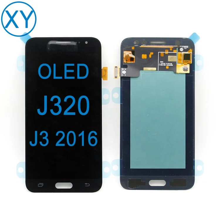 

whosale lcd bezel frame for samsung galaxy j3 2016 j320 lcd screen for samsung galaxy j3 j300 lcd display, Black,white,gold