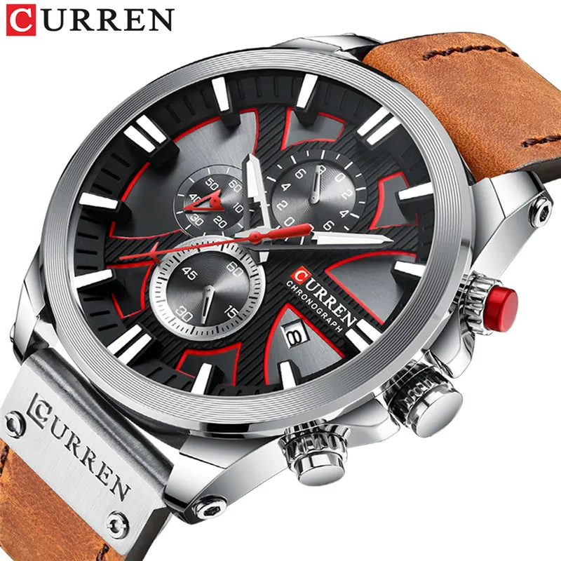 

CURREN 8346 Men's Watch 2020 Chronograph Sport Men Watches Design Creative With Dates Male Wristwatch Mens Stainless Steel