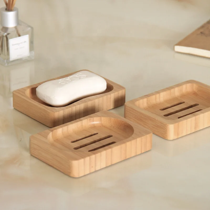 

Bathroom accessory natural bamboo soap tray shower soap tray stand soap holder