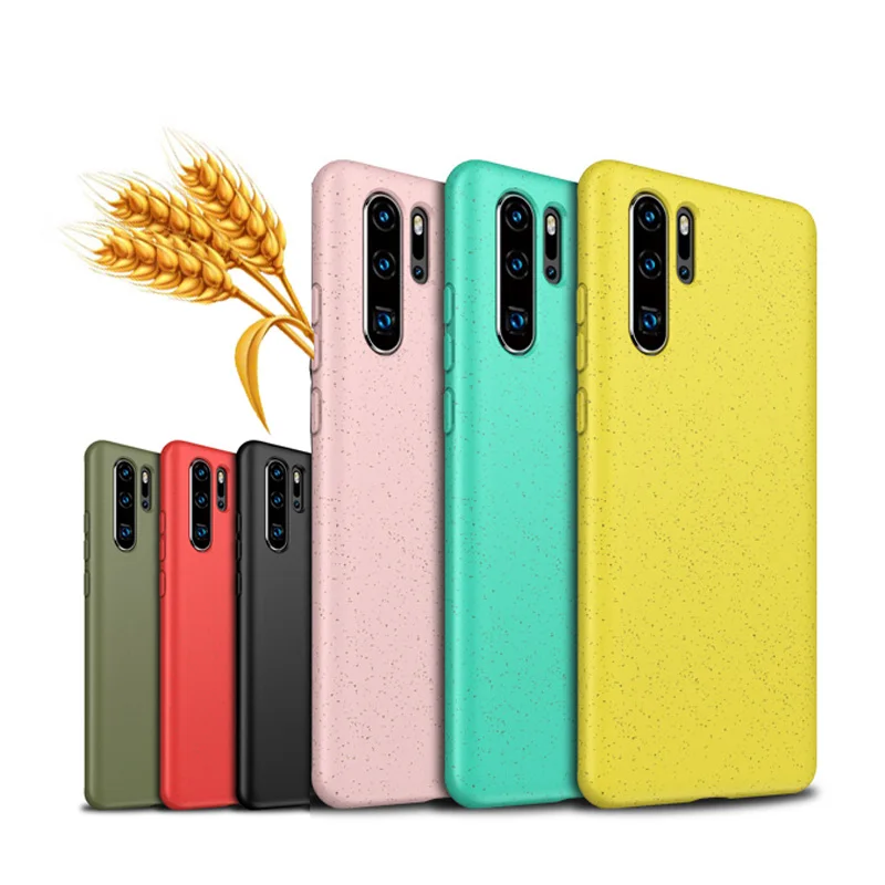 

Wheat straw Recyclable Tpu biodegradable case For Huawei P30 Pro/P30 Lite/Mate 30 Biodegradable Phone Case