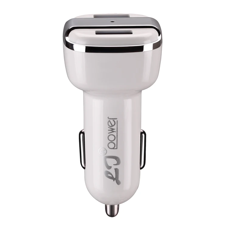 

LeYi Hot Selling 2in1 USB car charger with cable 2.4A high quality car charger for cell phones