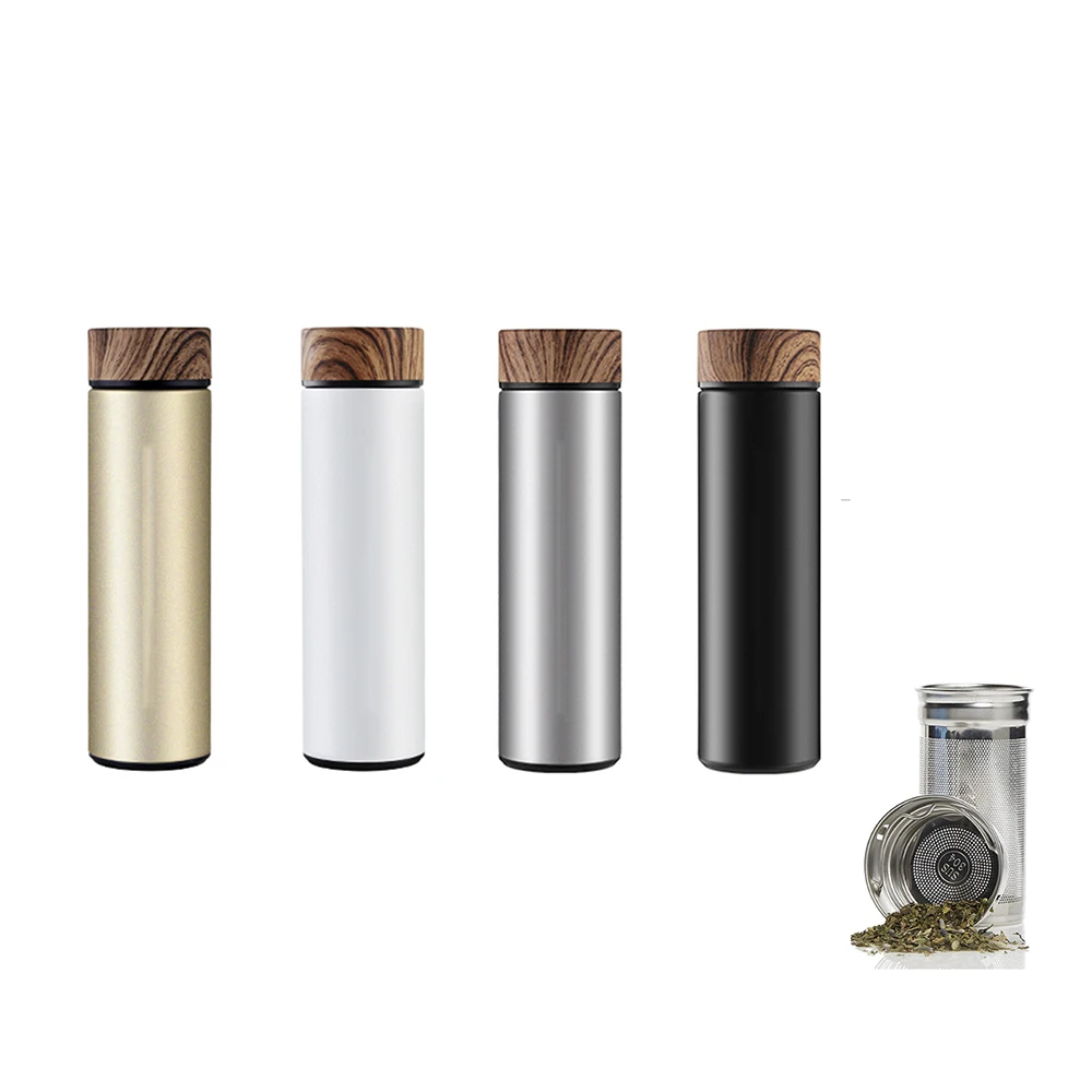 

CHUFENG 500ml 304 Stainless Steel cup with Tea Infuser Double Wall Tea Bottle