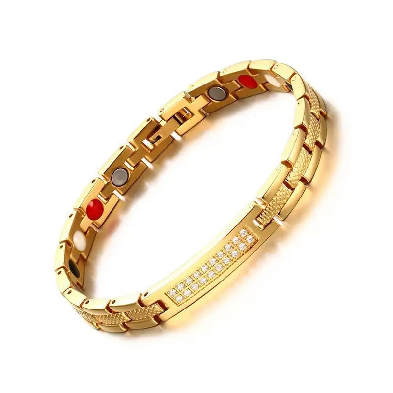 

wholesale fashion new design gold stainless steel jewelry bracelet charm women bracelet gold plated